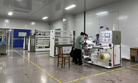 100头电缆色带拉线分条机，金拉线bopp烟膜拆封拉线机